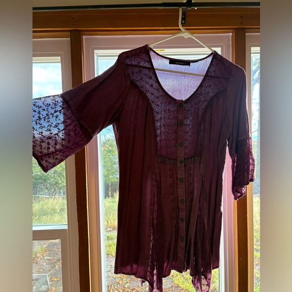 Denim 24/7 Vibrant Purple Blouse - Picture 2 of 4